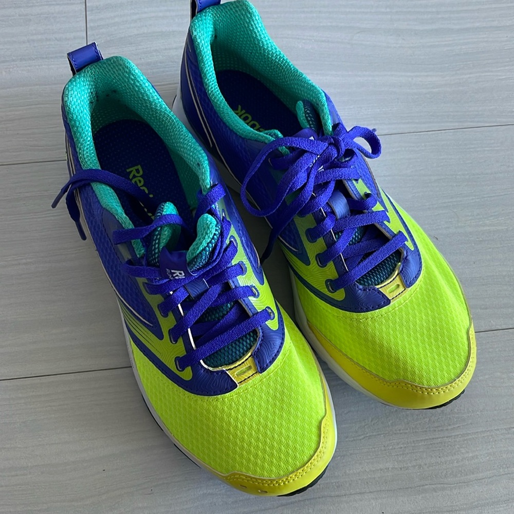 Reebok True Traction Trill Trail Shoes  Sz 7.5  - Purple Yellow Woman
